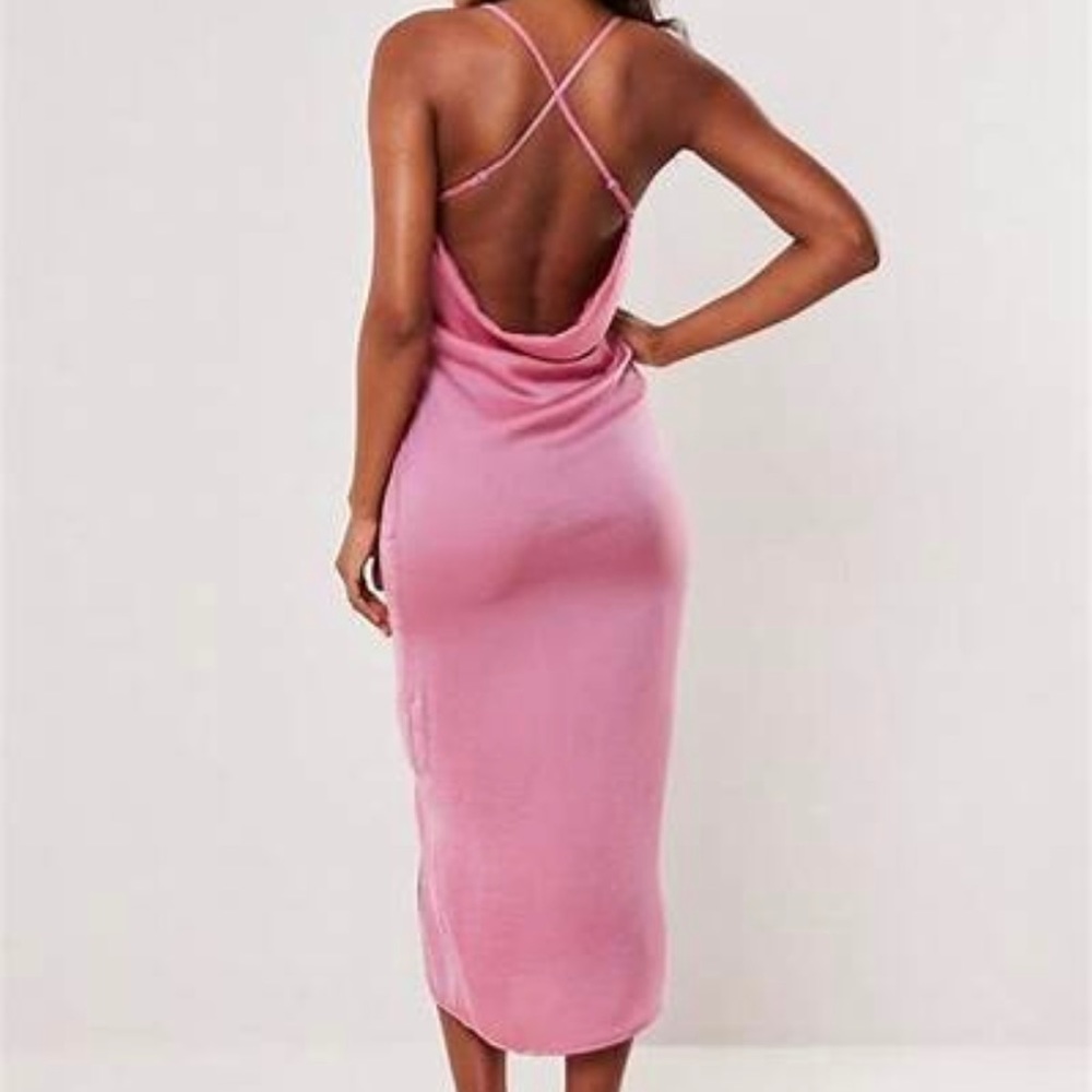 NWT- Pink Satin Slip Dress US Size 4